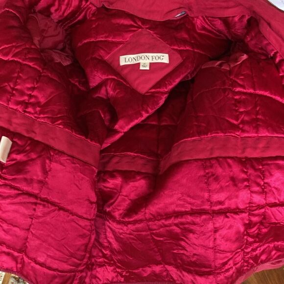 London Fog Little Red Riding Hood Lined Hooded Jacket Size Women’s S - Picture 7 of 12